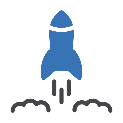 Rocket Launch Generic Blue icon