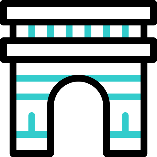 arco do triunfo Basic Accent Outline Ícone