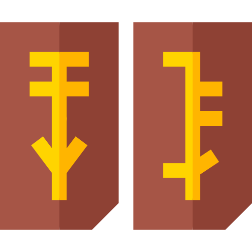 Rune stones Basic Straight Flat icon