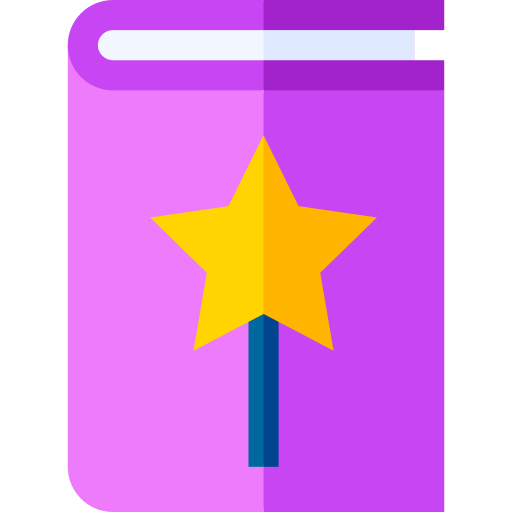 Magic book Basic Straight Flat icon