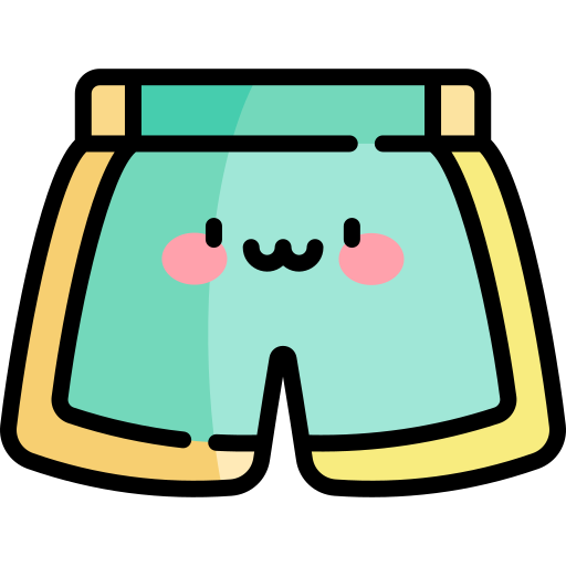 ショーツ Kawaii Lineal color icon