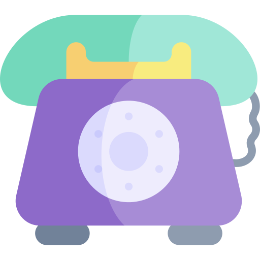 Telephone Kawaii Flat icon