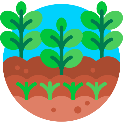 jardín Detailed Flat Circular Flat icono