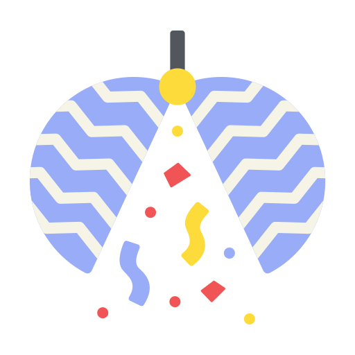 konfetti-kugel Generic Flat icon