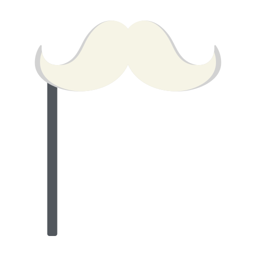 wąsy Generic Flat ikona