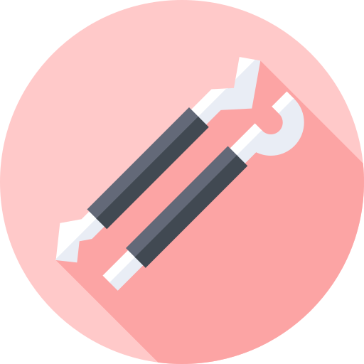 narzędzia dentystyczne Flat Circular Flat ikona