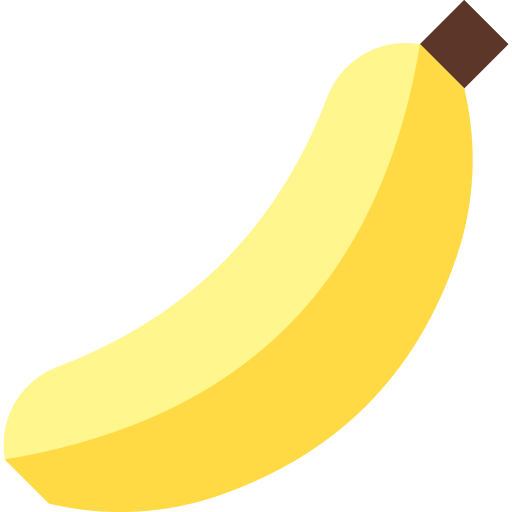banane Basic Straight Flat Icône