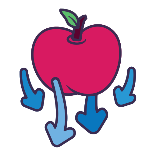 frutta di mela Generic Outline Color icona