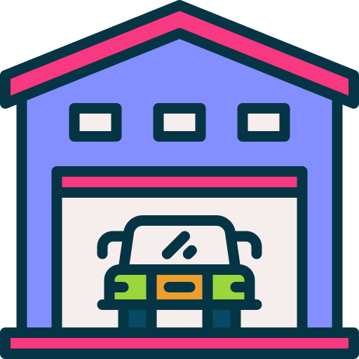 Garage Generic Outline Color icon