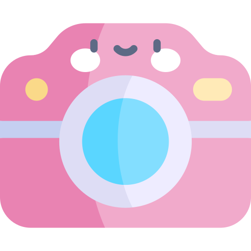 kamera Kawaii Flat icon