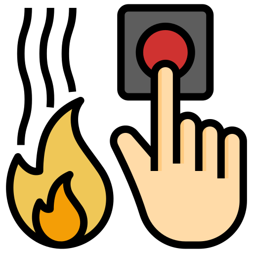 alarma de incendios Generic Outline Color icono