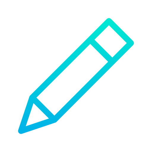 Pencil Kiranshastry Gradient icon
