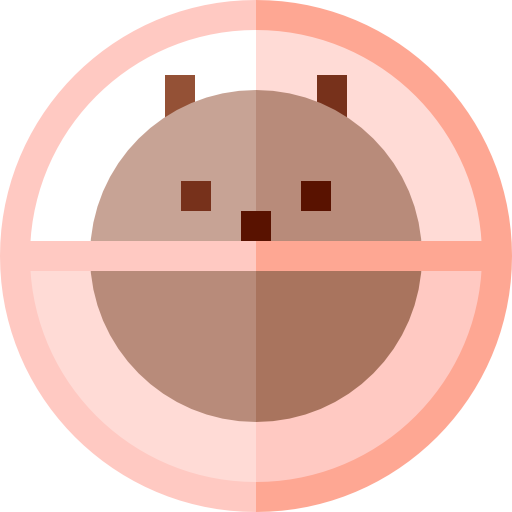 hamsterbal Basic Straight Flat icoon