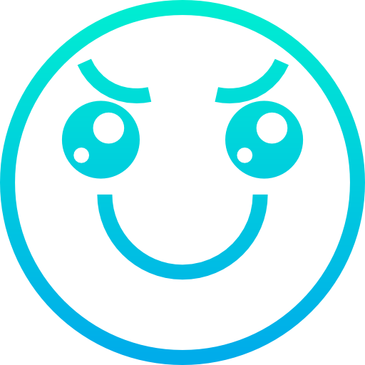 笑顔 Kiranshastry Gradient icon
