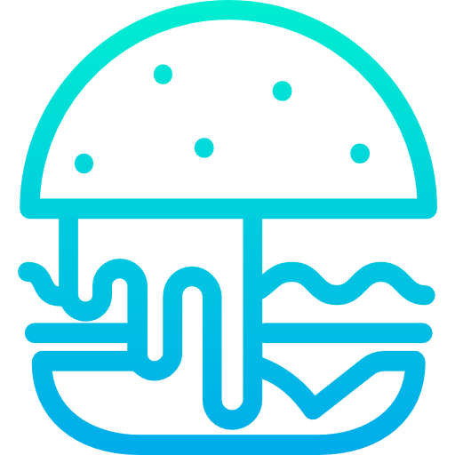 hamburger Kiranshastry Gradient icona