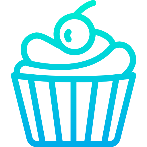 Cupcake Kiranshastry Gradient icon