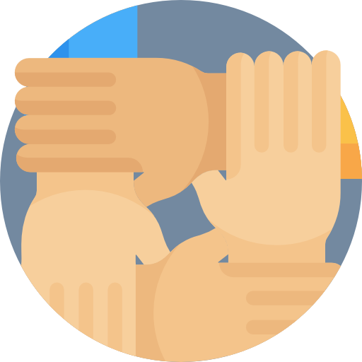 Teamwork Detailed Flat Circular Flat icon