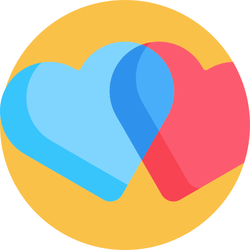 Hearts Detailed Flat Circular Flat icon