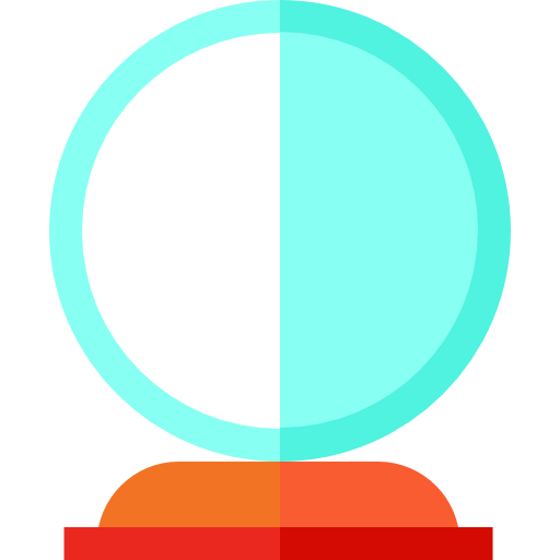 水晶球 Basic Straight Flat icon
