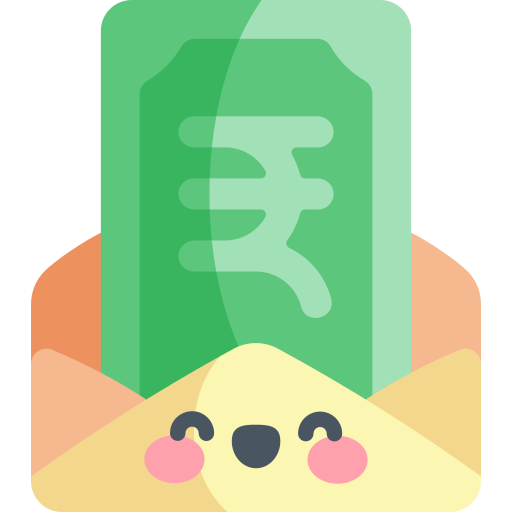 dinero Kawaii Flat icono