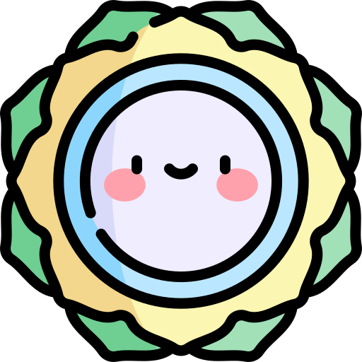 rangoli Kawaii Lineal color ikona