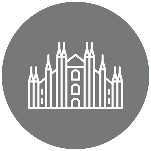 catedral de milão Generic Flat Ícone