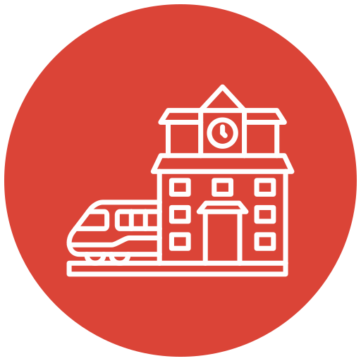 bahnhof Generic Flat icon