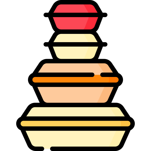 식품 용기 Special Lineal color icon