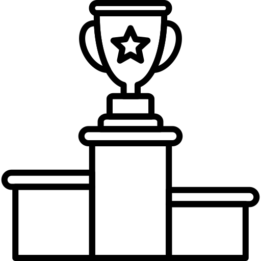 表彰台 Generic black outline icon