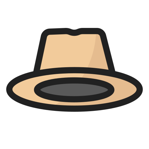 kapelusz Generic Outline Color ikona