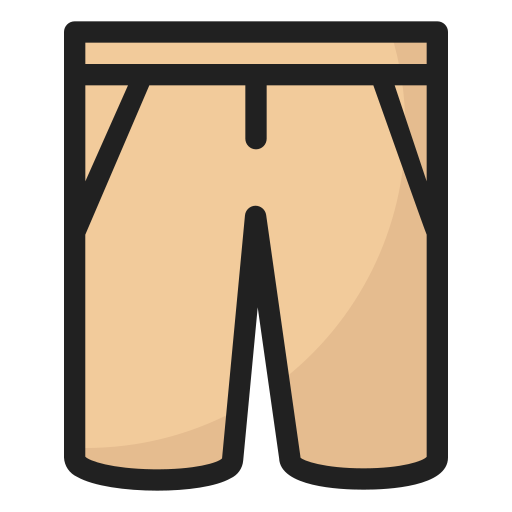 pantalones cortos Generic Outline Color icono