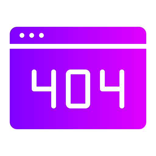 404エラー Generic Flat Gradient icon