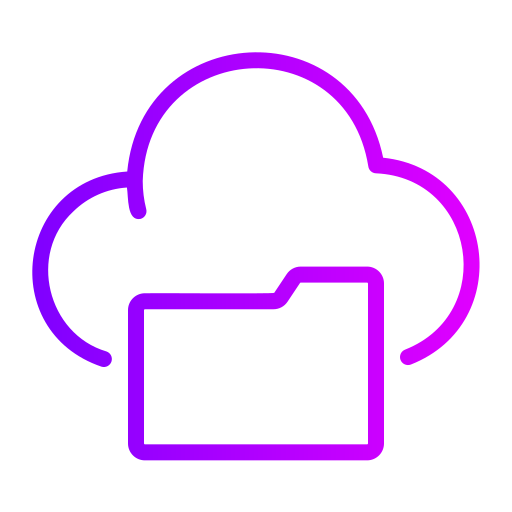 dati cloud Generic Gradient icona