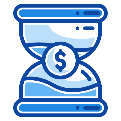 reloj de arena Generic Blue icono