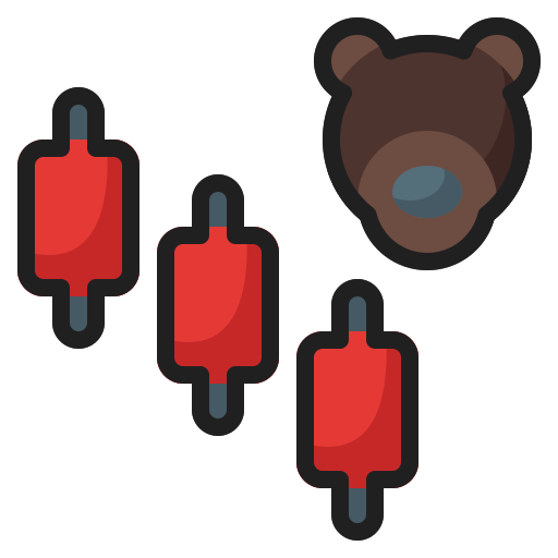 Bear market Generic Outline Color icon