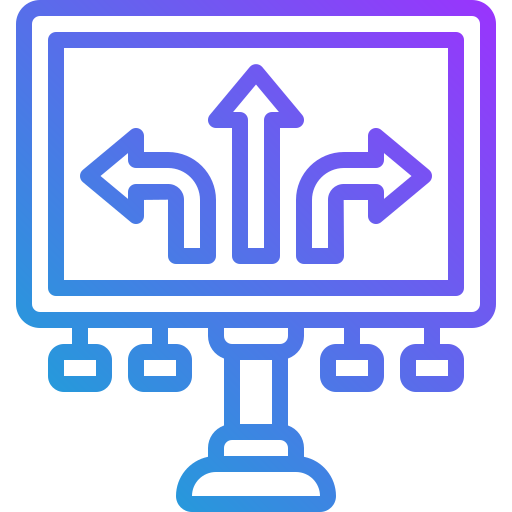 Тонкая стрелка обновления Generic Gradient иконка