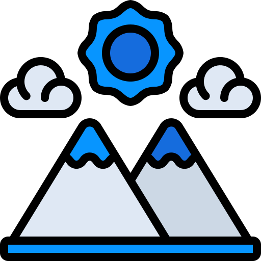 Mountain Generic Outline Color icon