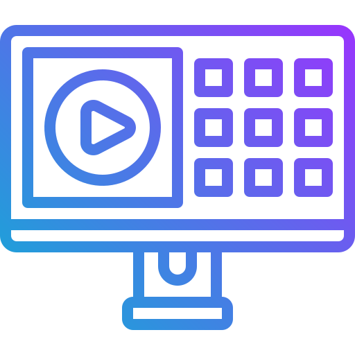 reproductor multimedia Generic Gradient icono