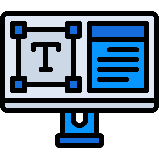 Text editor Generic Outline Color icon