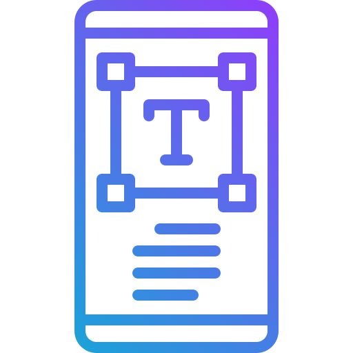 text editor Generic Gradient icon