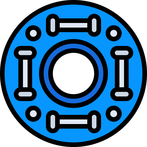 anello di gomma Generic Outline Color icona