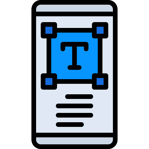 text editor Generic Outline Color icon