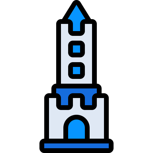 castle Generic Outline Color icon