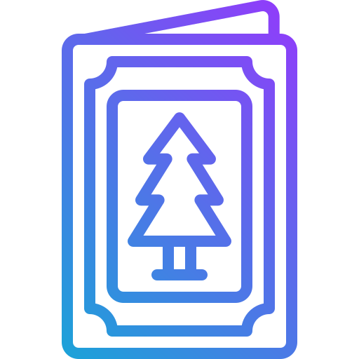 tarjeta de navidad Generic Gradient icono