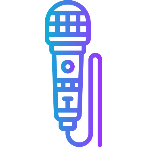 microfoon Generic Gradient icoon