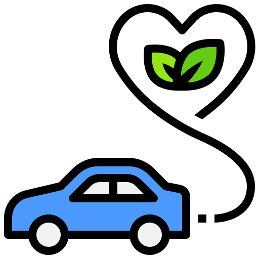 전기 자동차 Generic Outline Color icon
