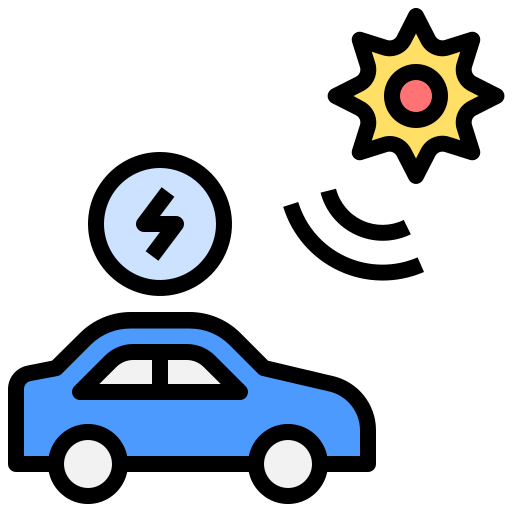 vehículo eléctrico Generic Outline Color icono