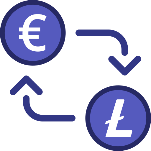 litecoin Generic Blue icono
