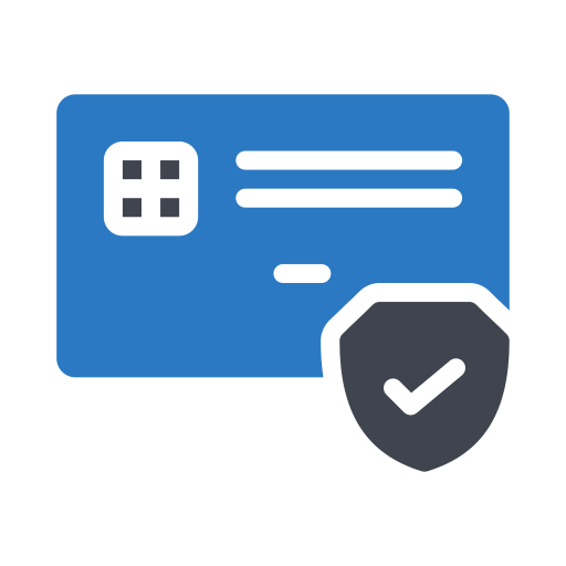 Payment protection Generic Blue icon