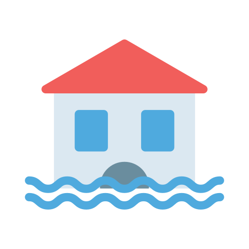 natural disaster Vector Stall Flat icon